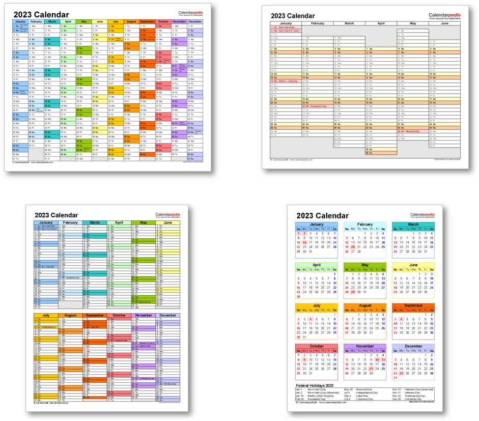 2023 Calendar With Federal Holidays