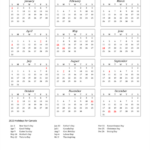 2023 Canada Calendar With Holidays