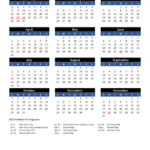2023 Singapore Calendar With Holidays