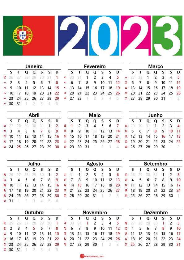 Calend rio 2023 Com Feriados Do Portugal Em 2021 Calend rio Portugal