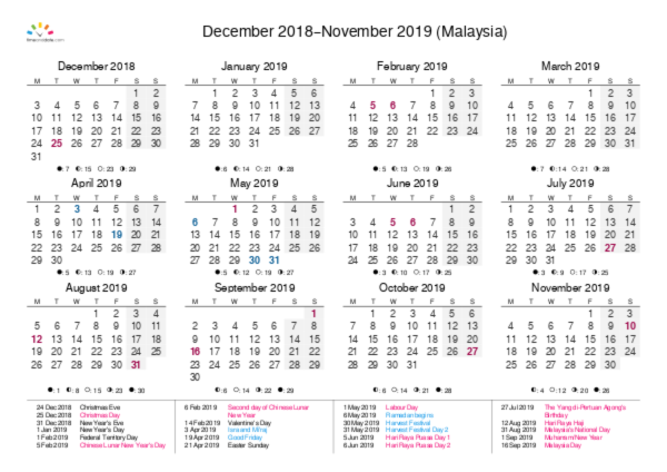 Calendar 2021 Malaysia Pdf