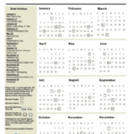 Commonwealth Of Virginia 2020 Pay And Holiday Calendar Fill And Sign