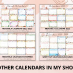 Editable Holiday January 2023 Calendar Happy New Year 2023 Etsy Italia