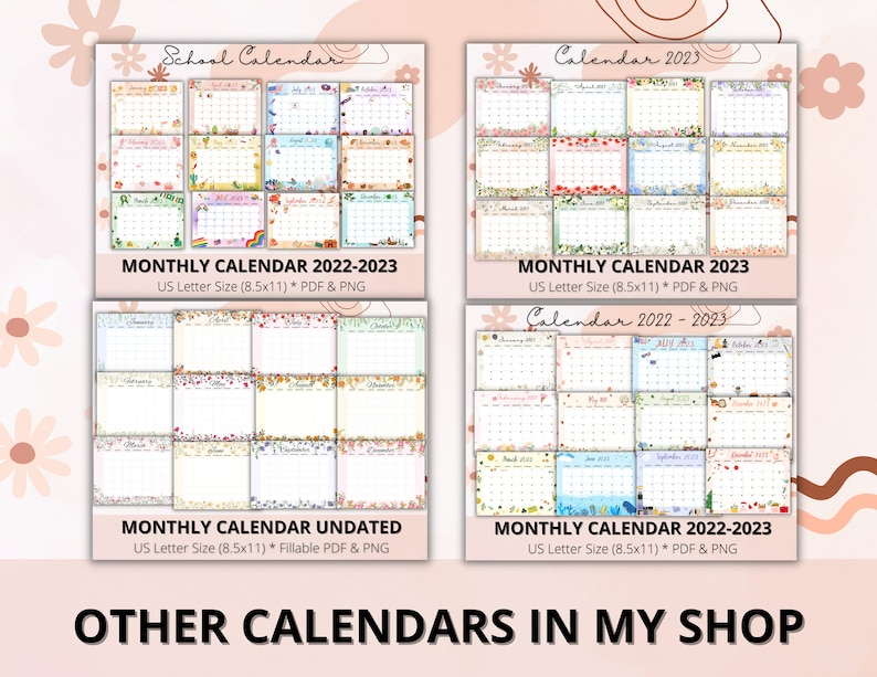 Editable Holiday January 2023 Calendar Happy New Year 2023 Etsy Italia