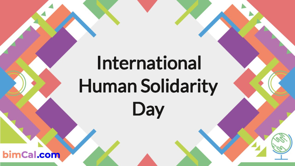 International Human Solidarity Day 2021