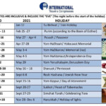 Jewish Holidays 2021 Avnitasoni