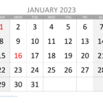 Large 2023 Calendar With Holidays Calendar Quickly