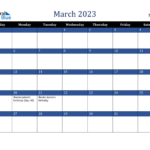 Mexico March 2023 Calendar With Holidays