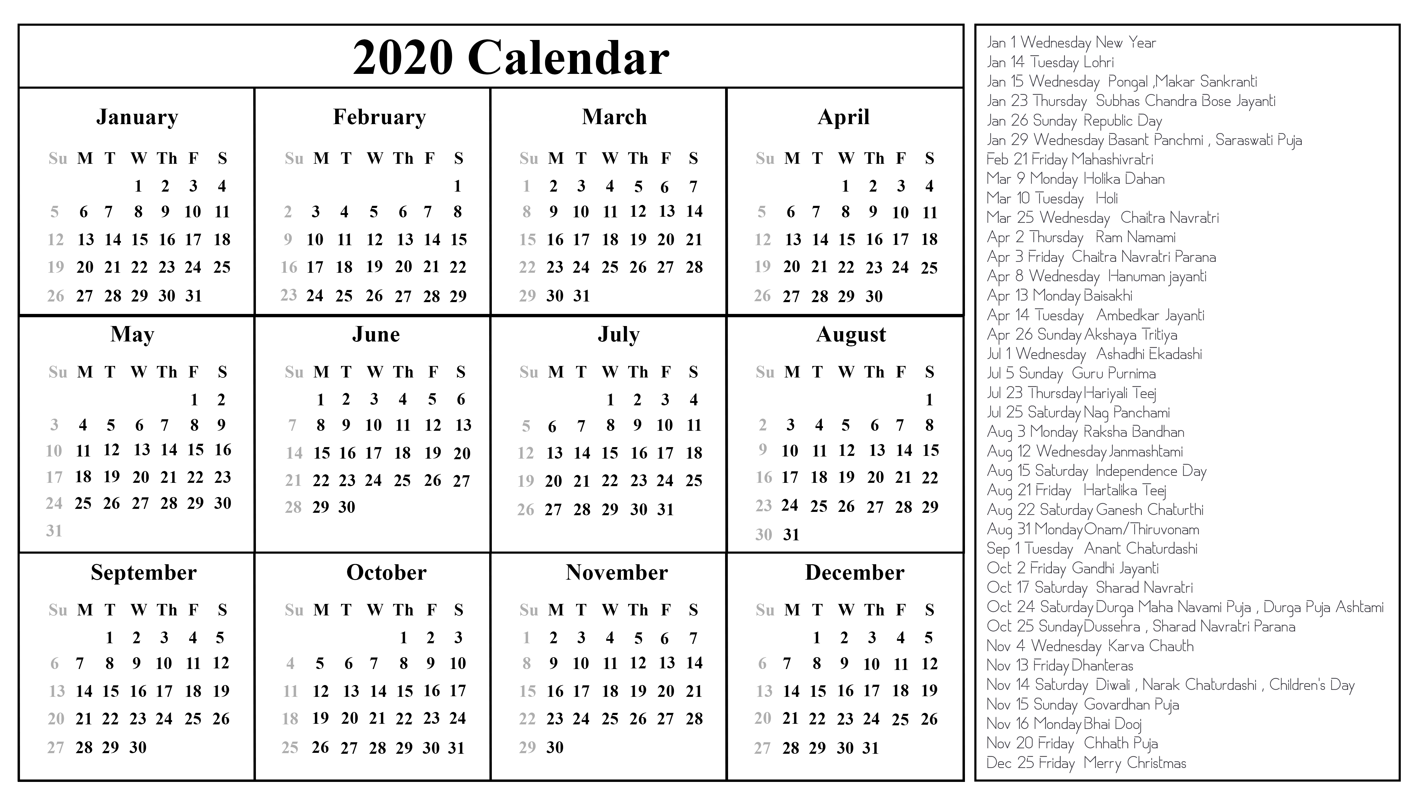 calendar-2023-india-with-holidays-and-festivals-in-excel