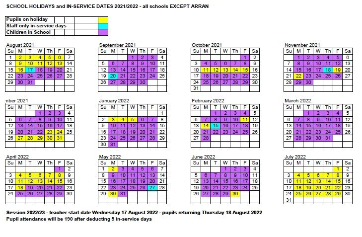 School Holidays Dykesmains Primary School